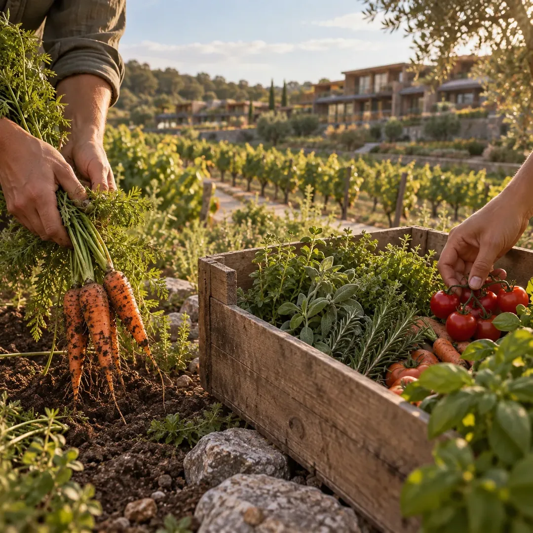 Fresh produce in the garden