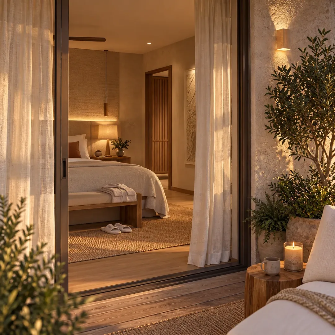 Bedroom and private terrace