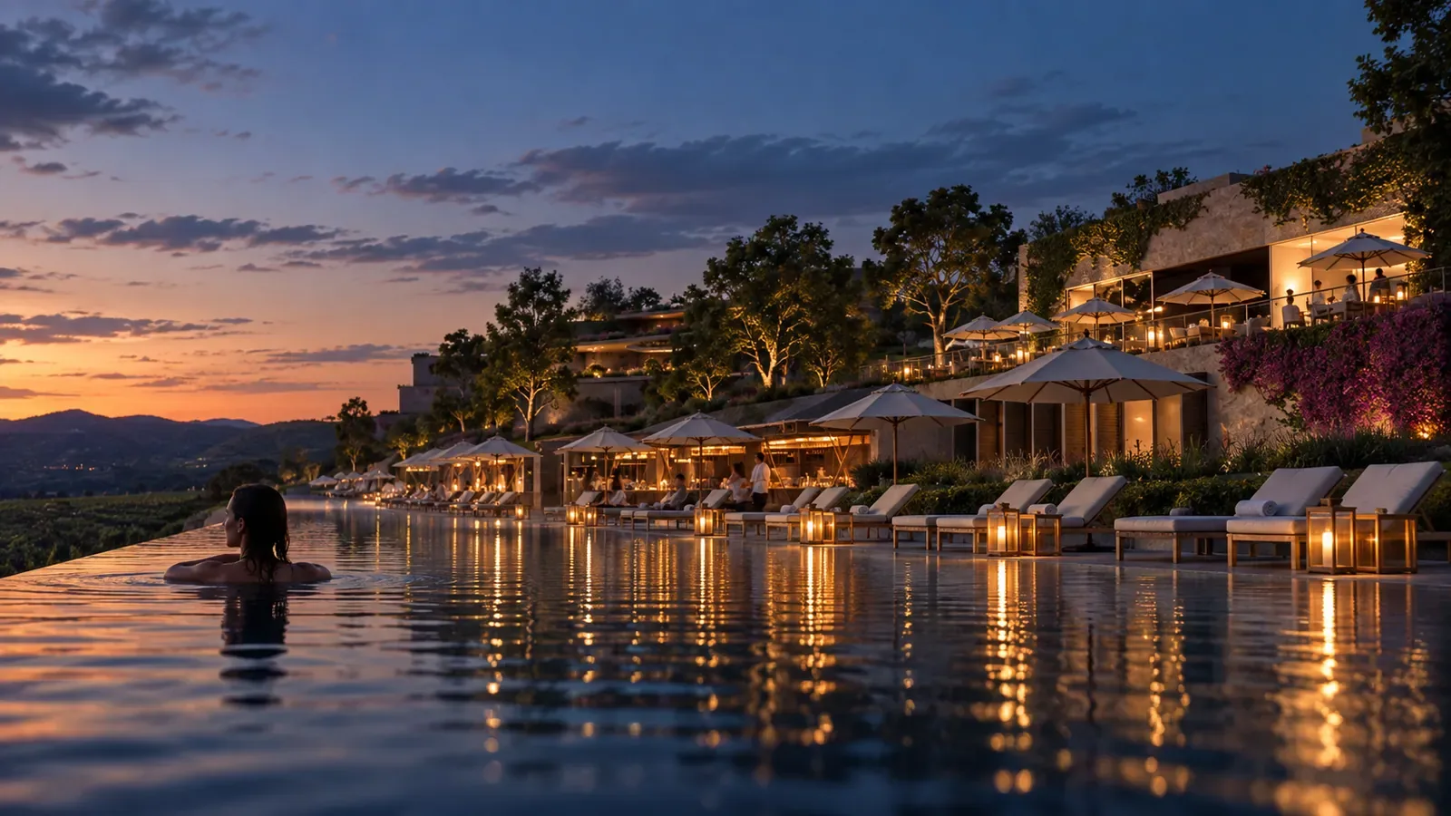 Blue hour reflection
