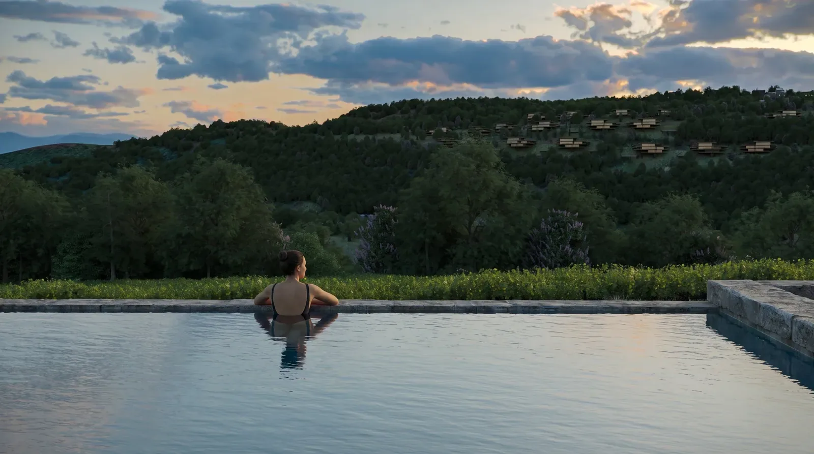 Pool landscape study, view C