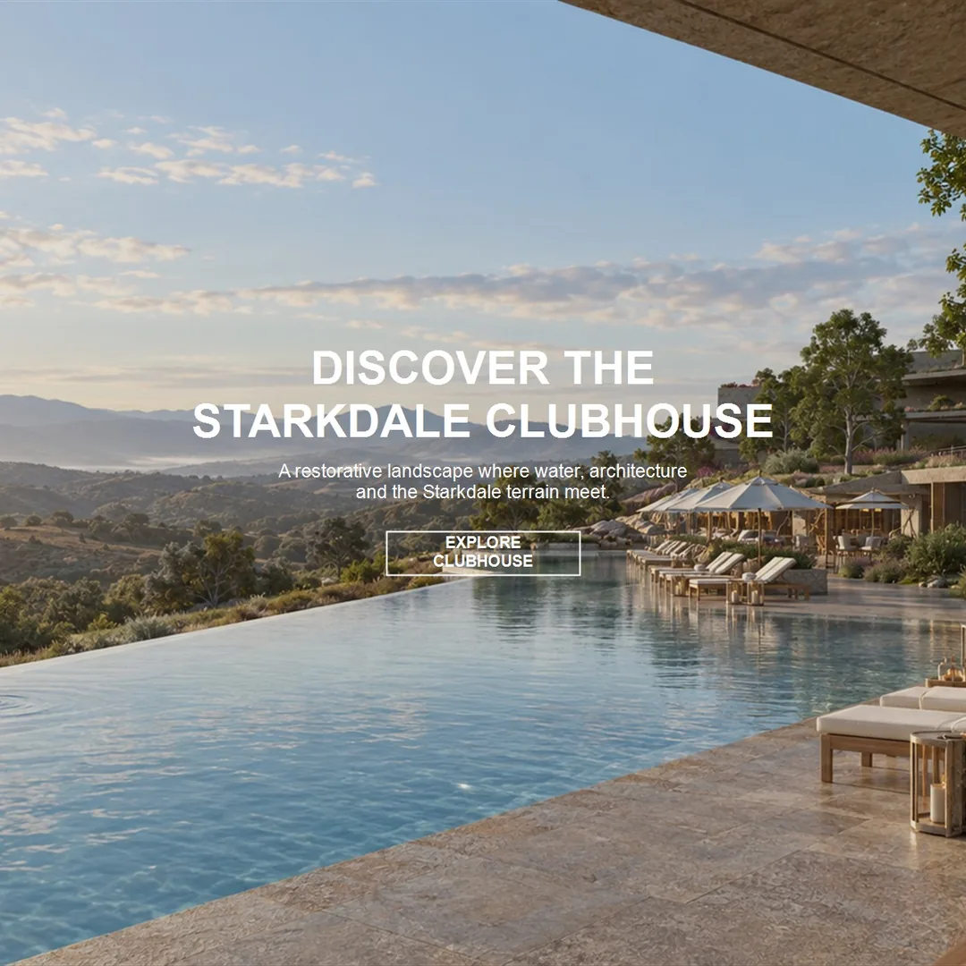 Clubhouse - pool terrace website mockup