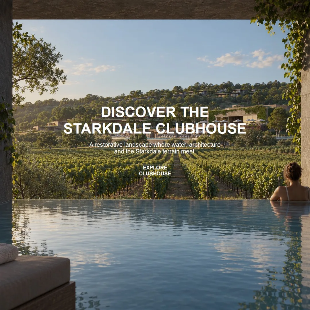 Clubhouse - shaded terrace website mockup
