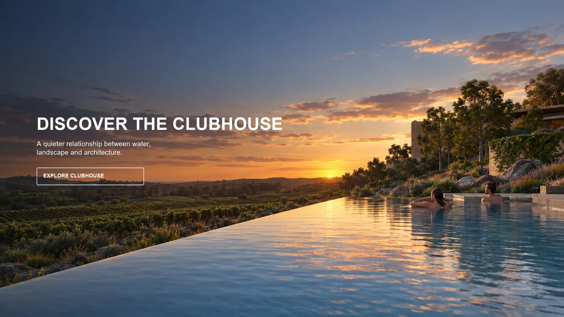 Pool West Text Sky - text placement