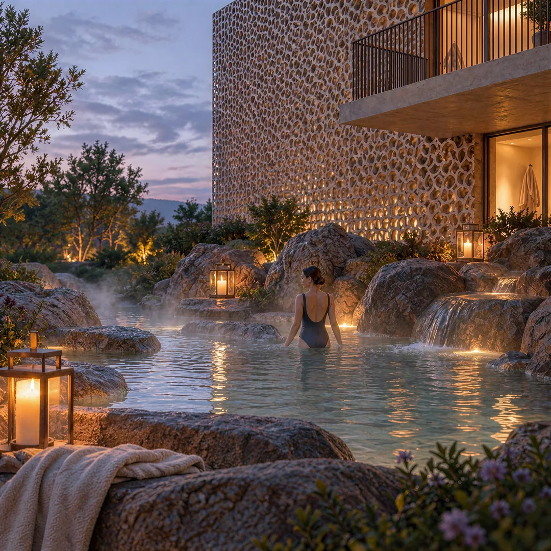 Onsen - blue hour atmosphere